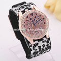 Elegant cheap leopard bangle watches women